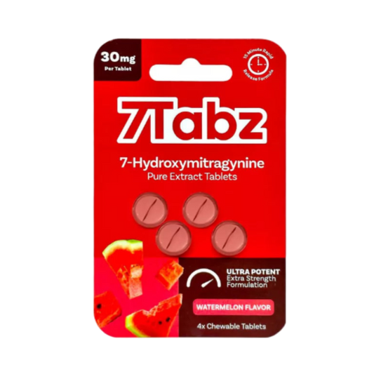 7TABZ 7-HYDROXYMITRAGYNINE TABLETS 4CT / 30MG EACH – WATERMELON