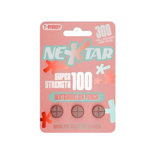 NEKTAR 3ct 7OH Chewable Tabs Super Strength Watermelon Punch 100mg Per Tablets - Seven Tech