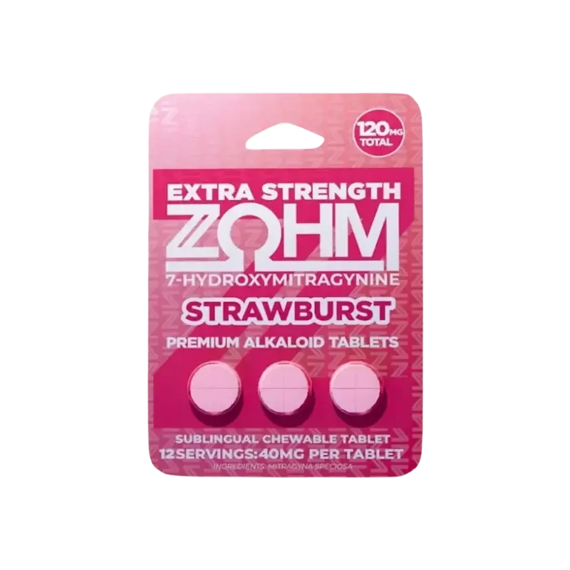 🎁 ZOHM 3ct 7OH Extra Strength Strawburst 40mg per Tablet (100% off)