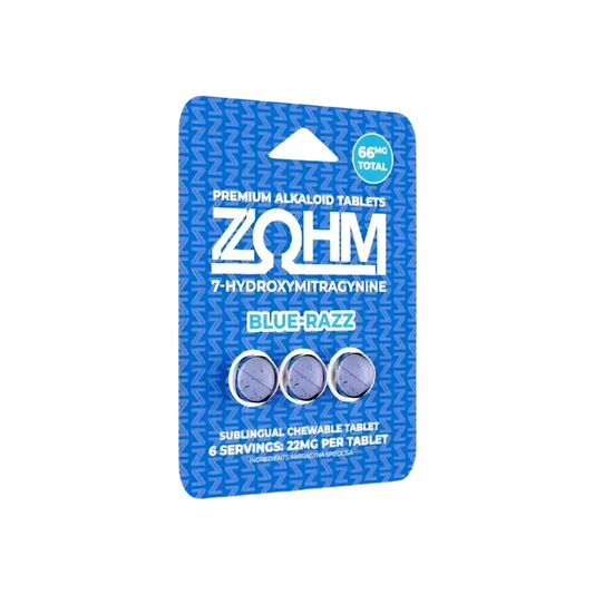 🎁 ZOHM 3ct 7OH Blue Razz Tabs 22mg per Tablet (100% off)