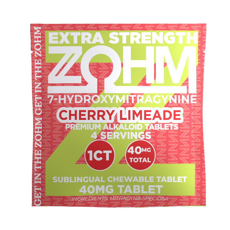 ZOHM 1ct 7OH Extra Strength Cherry Limeade 40mg per Tablet