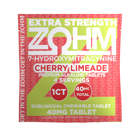 ZOHM 1ct 7OH Extra Strength Cherry Limeade 40mg per Tablet