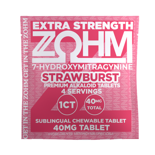 ZOHM 1ct 7OH Extra Strength Strawburst 40mg per Tablet